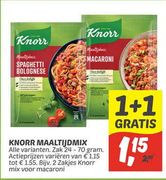 Dekamarkt Knorr maaltijdmix aanbieding