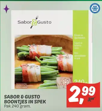 Dekamarkt Sabor & gusto boontjes in spek aanbieding