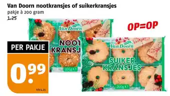 Poiesz Van doorn nootkransjes of suikerkransjes aanbieding