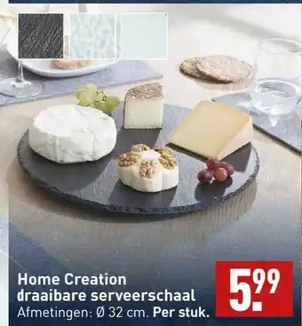 ALDI Home creation draaibare serveerschaal aanbieding