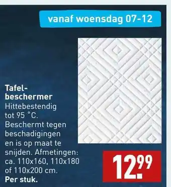 ALDI Tafelbeschermer aanbieding