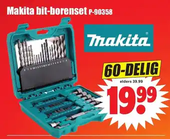 Dirk Makita Bit-borenset P-90358 60-delig aanbieding