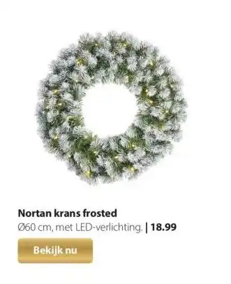 Boerenbond Nortan krans frosted aanbieding