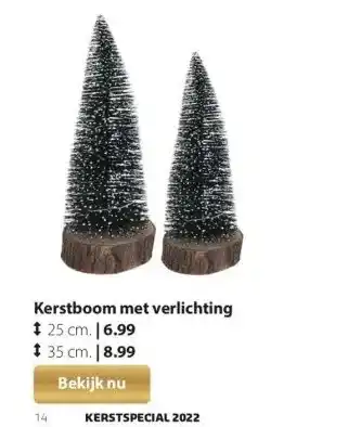 Boerenbond Kerstboom met verlichting aanbieding