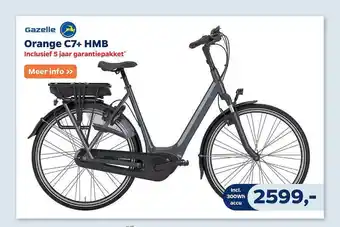 Bike Totaal Gazell orange c7+ hmb fiets aanbieding