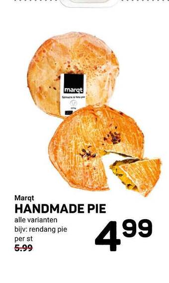 Ekoplaza Marqt handmade pie aanbieding