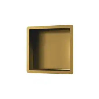 Sanitairwinkel.nl Brauer gold edition inbouwnis 30x30cm goud geborsteld pvd outletstore aanbieding