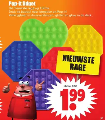 Dirk Pop-it fidget aanbieding