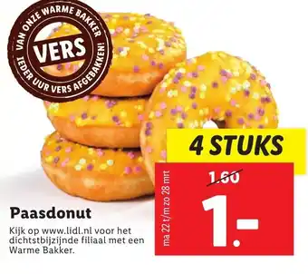 Lidl Paasdonut aanbieding