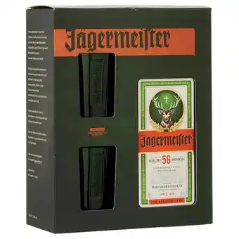 Super Dirck 3 Jagermeister plus 2 shotglazen 70 cl aanbieding