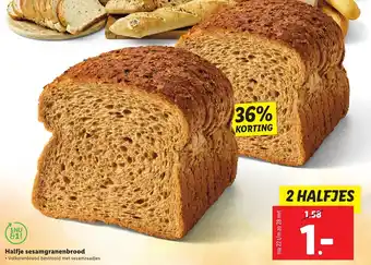 Lidl Halfje sesangranenbrood aanbieding