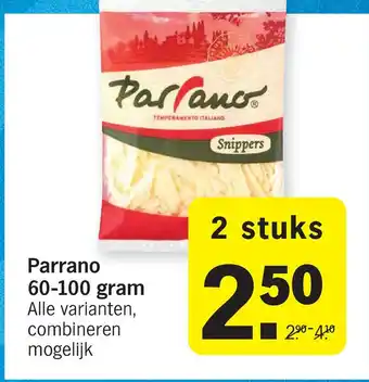 Albert Heijn Parrano 60-100 gram aanbieding