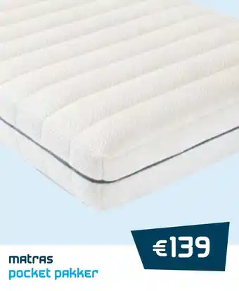 Beddenreus Matras pocket pakker aanbieding