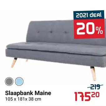 Beddenreus Slaapbank Maine aanbieding