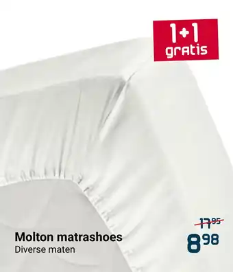 Beddenreus Molton matrashoes aanbieding