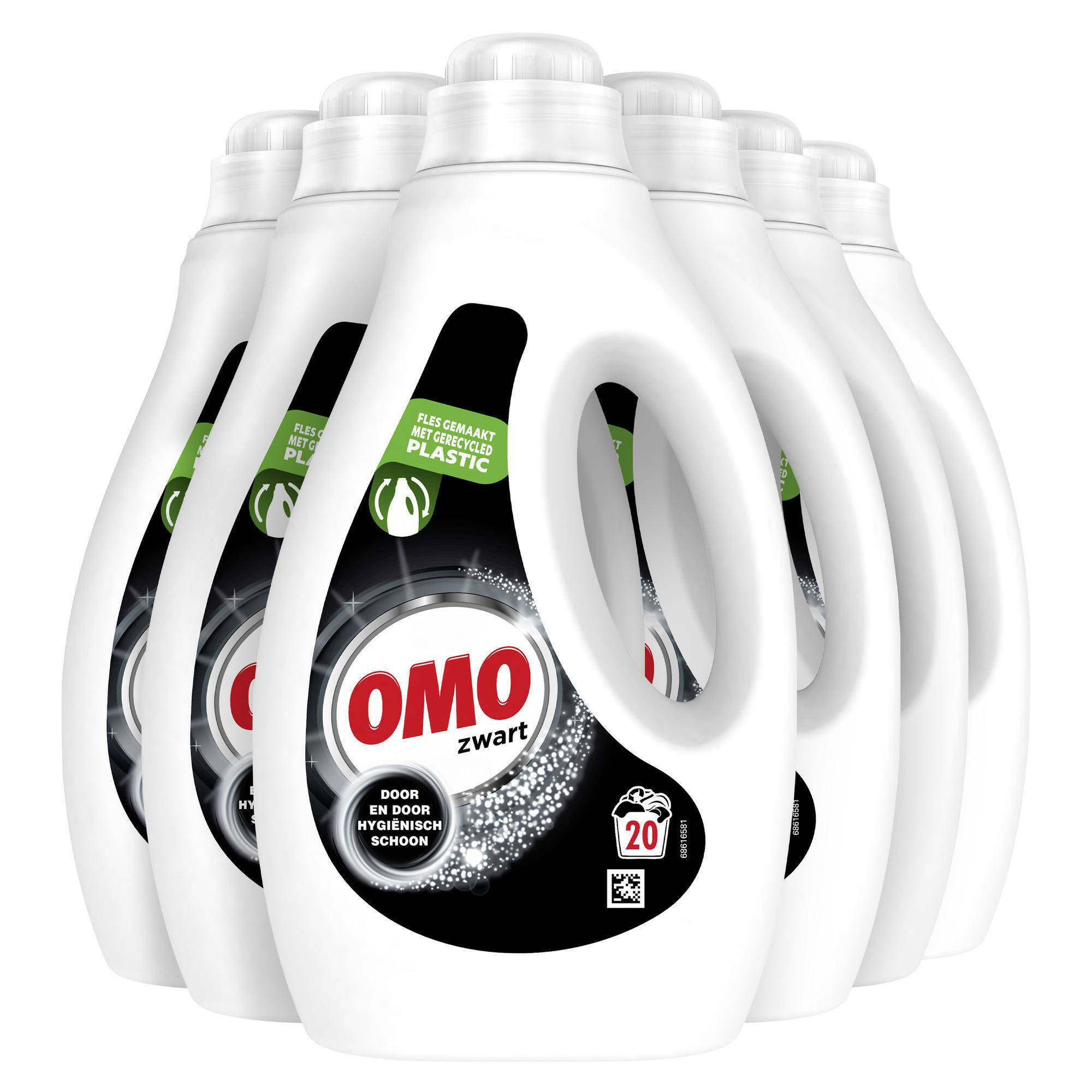 Omo zwart vloeibaar wasmiddel - 6 x 20 wasbeurt aanbieding bij Wehkamp