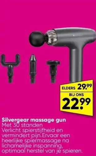 Big Bazar Silvergear massage gun aanbieding