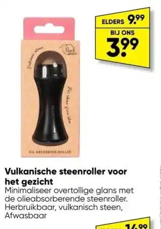 Big Bazar Vulkanische steenroller voor het gezicht aanbieding