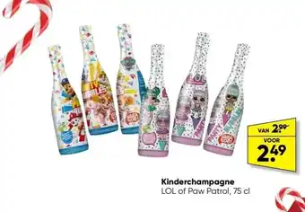 Big Bazar Kinderchampagne aanbieding