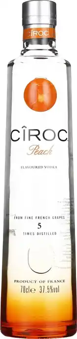 Drankdozijn Ciroc peach 70cl aanbieding