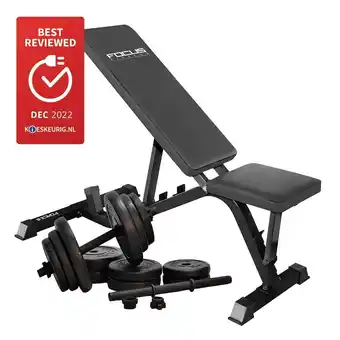 Betersport Trainingsbank - focus fitness force 8 - incl. v... aanbieding