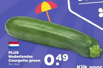 PLUS PLUS Nederlandse Courgette groen aanbieding