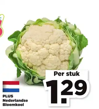 PLUS PLUS Nederlandse Bloemkool aanbieding