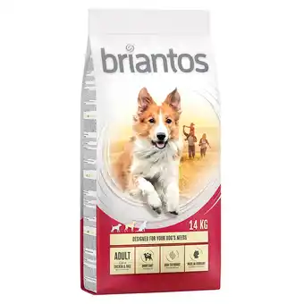 Zooplus 2x14kg briantos adult kip & rijst hondenvoer aanbieding