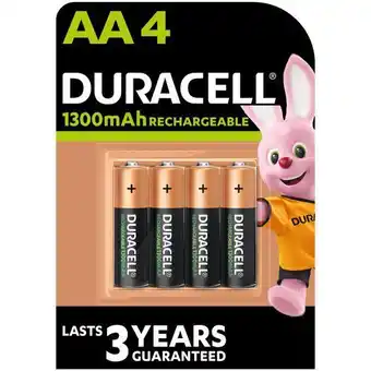 Praxis Duracell oplaadbaar batterij ni-mh staych aa 1300mah 4 stuks aanbieding