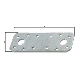 Praxis Alberts verbindingsplaat verzinkt 96x35x2,5mm 25st. aanbieding