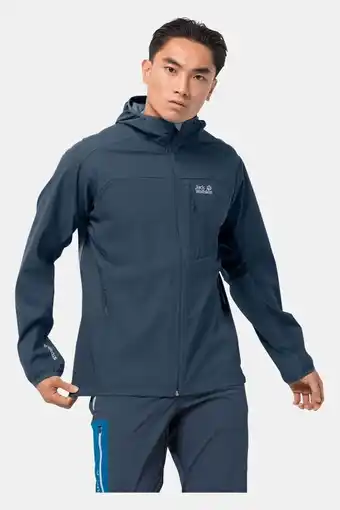 Bever Jack wolfskin eagle peak ii softshell blauw aanbieding