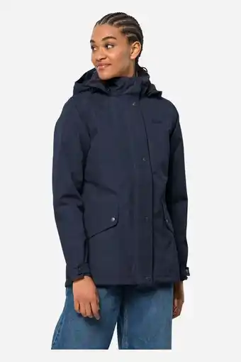 Bever Jack wolfskin park avenue jas dames blauw aanbieding