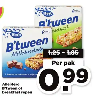 PLUS Alle Hero B'tween of breakfasr repen aanbieding