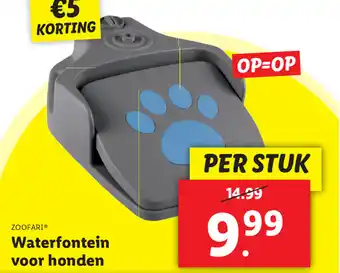 Lidl Watterfontein voor honden aanbieding