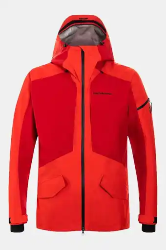 Bever Peak performance 3l gore-tex ski jas rood aanbieding