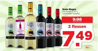 PLUS Gato Negro 2*750 ml aanbieding