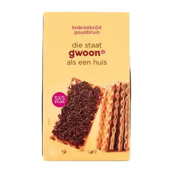 Coop G'woon knackebrood goudbruin aanbieding