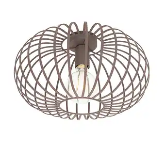 Lampenlicht.nl Design plafondlamp roestbruin 39 cm - johanna aanbieding