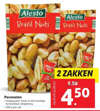 Lidl Alesto Paranoten 2x200g aanbieding