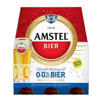 Coop Amstel 0.0% bier fles 6 x 30 cl aanbieding