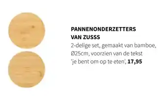 Nijhof Pannenonderzetters van zusss aanbieding