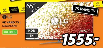 Expert LG 8K NANO TV | 65NANO996 aanbieding