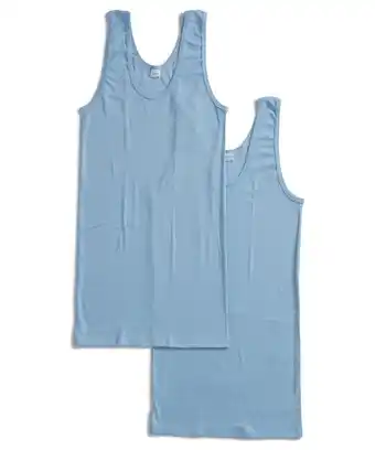 terStal Heren 2-pack beeren singlets (heren) blauw in maat aanbieding