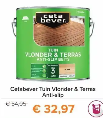 Verfwinkel.nl CetaBever Tuin Vlonder & Terras Anti-slip aanbieding