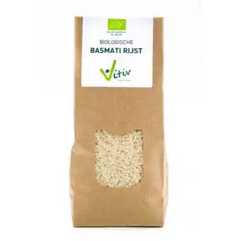 Vitamins Vitiv basmati rijst bio 500 gram aanbieding