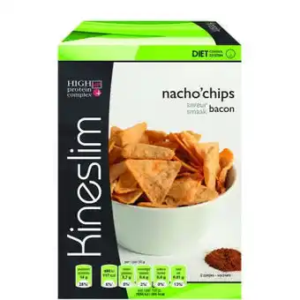 Vitamins Kineslim nacho chips bacon 2 stuks aanbieding