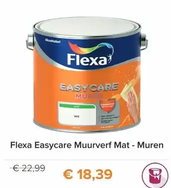 Verfwinkel.nl Flexa Easycare muurverf Mat - Muren 2.5L aanbieding