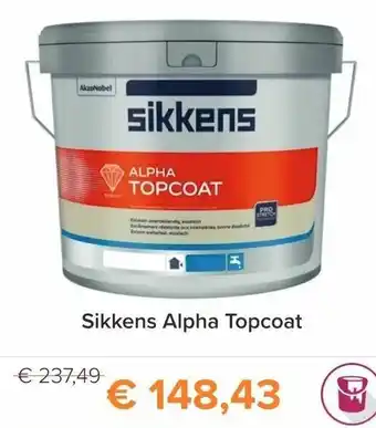 Verfwinkel.nl Sikkens Alpha Topcoat aanbieding