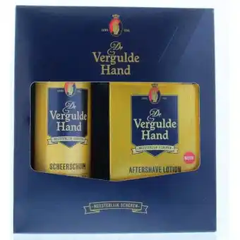 Vitamins Vergulde hand geschenkverpakking scheerschuim 1 overig aanbieding