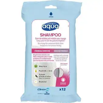 Vitamins Aqua washandjes shampoo 12 stuks aanbieding